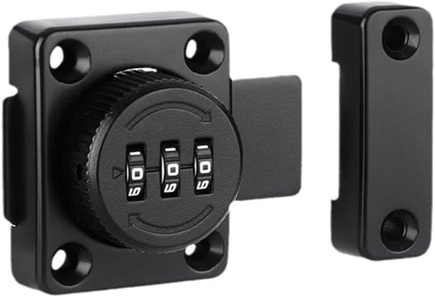 Combination Lock with Passcode 3 Digit Zinc Alloy Material Keyless Entry Rotating Bolt Ideal for Your Personal Belongings Like Suitcases Storage L...