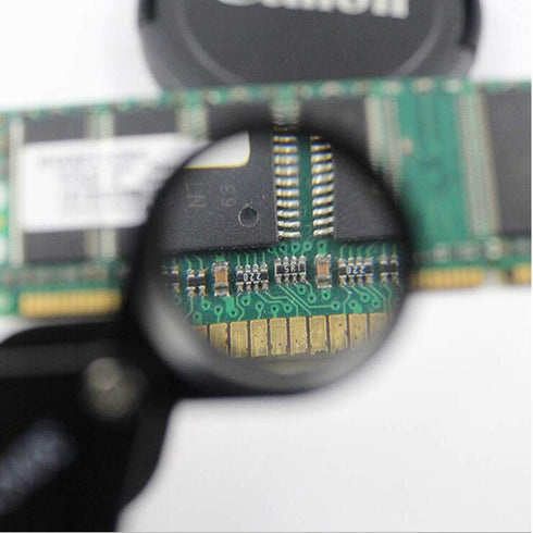 iKKEGOL Pocket Jewelry Loupe 30x 21mm Foldable Magnifying Jewelers Eye Glass Magnifier, Metal Body Black with Box...