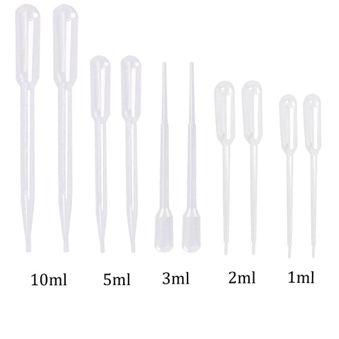 Yesallwas Plastic pippets Dropper 1ml 100Pcs, Large Pipette Dropper for Lab Measuring and distributing Liquid (1ml 100pcs)...