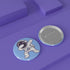 BEAMNOVA 100 Sets of Metal Button Supplies Blanks 32mm / 1.26 in (Approx. 1-1/4 inch) for Button Pin Maker Machine, Matte-Back Metallic Round DIY ...