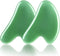 Gua Sha Massager Tool, 2 Pcs Natural Jade Stone Guasha Board, Gua Sha Scrapping Massager Stones for Physical Therapy and SPA Acupuncture Therapy, ...