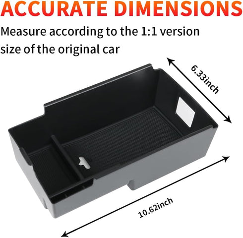 Car Center Console Organizer Tray for Chevrolet Chevy Equinox 2018 2019 2020 2021 2022 2023 2024 Auto Interior Accessories Front Seat Middle Armre...
