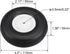 uxcell Tire and Wheel Sets for RC Airplane,PU Sponge Tire with Plastic Hub,4.5 Inch 2pcs...