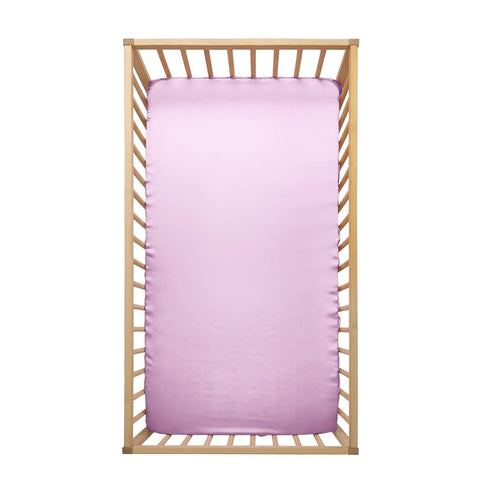 Pro Goleem Satin Soft Crib Sheet Great for Baby with Sensitive Hair Silky Baby Sheet Pink 52’’x28’’x8’’ Fitted Sheet for Girls...