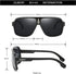 DUBERY Mens Oversized Aviator Sunglasses Classic Large Polarized Lens Shades D103...