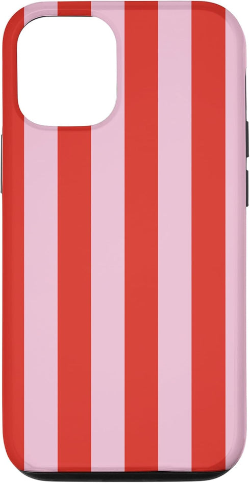 iPhone 13 Pro Red and Pink Stripes. Case...