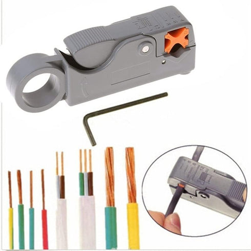 2 pcs Automatic Stripping Plier Cable Stripper Tools Double Blades Stripped Wire SS551...