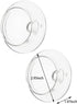 2-Pack Glass Teapot Replacement Lid - Clear Teapot Accessories with Strainer Cover for Home Kitchen Teapots...