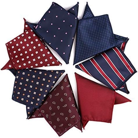 driew 11 Pcs Men Suit Pocket Square Handkerchiefs with Assorted Pattern...