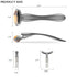 Jade Facial Roller, Jade Face Roller Massager with 3 Interchangeable Heads for Women Routine Skin Care, Reduce Puffiness Wrinkling Rejuvenate Skin...