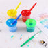 DIYASY 4 Pcs Kids No Spill Paint Cups and 4 Round Paint Brushes 4 Colors Spill Proof Paint Cups for Children’ Art Class and Home....