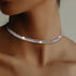 CLOACE Rhinestone Choker Necklace Sparkle Glitter Necklaces Crystal Diamond Row Choker Party Prom Neck Jewelry for Women...