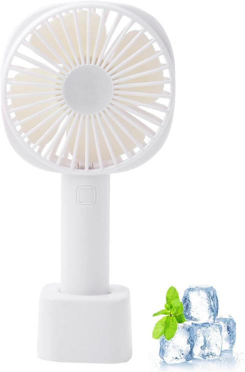 Handheld Fan Mini Portable Fan,USB Rechargeable Small Portable Fan,Battery Operated, 3 Powerful Wind Speed,8 Hours Long Working Time for Kids Wome...