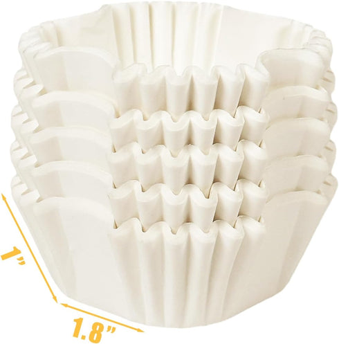 qiqee 500pcs White Square Cupcake Liners Muffin Linner No Smell, Food Grade Baking Cups?Standard Size?...