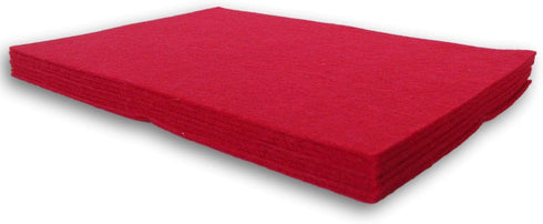 Craft Supply Felt Sheets Craft Sewing DIY Set - Solid Color Sheet Packs - 6 x 9 inches - 8 Ct (Red)...