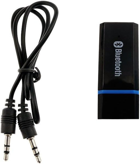 USB Bluetooth Receiver Adapter Wireless Audio Adapter 3.5mm Car Kit Music Receiver for Home/Car Stereo Sound System, Portable Speskers, (Aux in) w...
