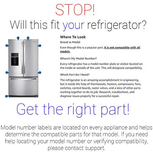 Supplying Demand DA82-02367A DA61-12775A Refrigerator Ice Maker Y-Clip Drainage Kit Prevent Ice Build Up