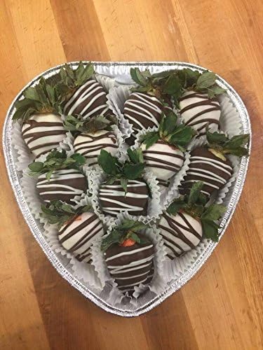 KitchenDance Disposable Aluminum Heart Shaped Cake Pan, 8 Inches, Without Lid - Perfect for Cakes, Chocolates, Baking, Storing, and Preparing Food...