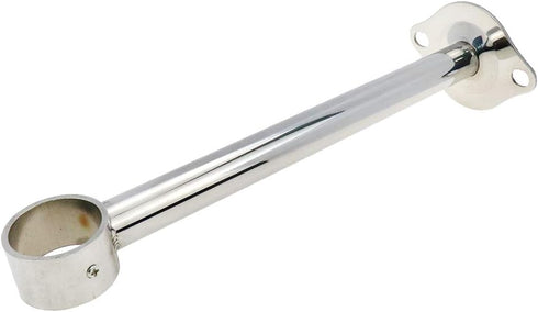 Ceiling-Mount Bracket Wardrobe Pipe Bracket Rod Lever Support Holder Fit 32 to 33mm Rod 250mm/9.8" Length-2pcs...