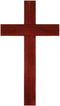 Dicksons Woodgrain 16 Inch Mahogany Wood Decorative Hanging Wall Cross...