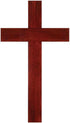 Dicksons Woodgrain 16 Inch Mahogany Wood Decorative Hanging Wall Cross...