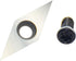 Diamond Tungsten Carbide Insert 32mm Replacement Cutter Knives with Sharp Point fit for DIY Wood Lathe Turning Detailer Tools Kit or Woodworking M...