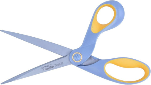Westcott ExtremEdge Adjustable Tension Titanium Bonded Scissors, 9" Bent, Gray...