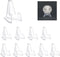 Acrylic Coins Display Stands,10 Packs Mini Clear Easel Stand Holders 2.28 Inch Tall Support to Hold Small Artworks/Pocket Watch/Casino Chips/Chall...