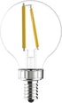 GE LED Light Bulbs, 60 Watt, Daylight, G16 Globe Bulbs, Clear, Small Base (2 Pack)...