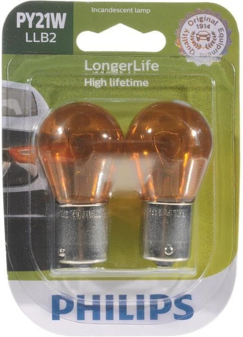 Philips Automotive Lighting 12496 LongerLife Miniature Bulb, 2 Pack...
