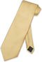 Vesuvio Napoli NeckTie Solid GOLD Color Men's Neck Tie...