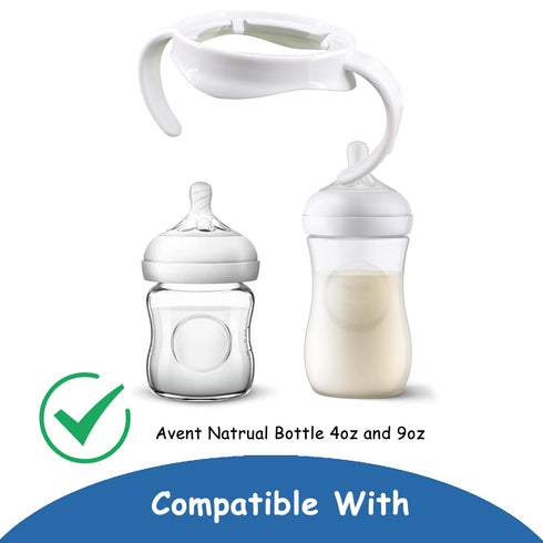 Bottle Handles Compatible for Philips Avent Natural Response Baby Feeding Bottle (Set of 4)...