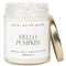 Sweet Water Decor Hello Pumpkin Soy Candle | Pumpkin, Warm Spices, Vanilla, and Whipped Cream Scented Candles for Home Thanksgiving Halloween Autu...