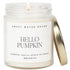 Sweet Water Decor Hello Pumpkin Soy Candle | Pumpkin, Warm Spices, Vanilla, and Whipped Cream Scented Candles for Home Thanksgiving Halloween Autu...