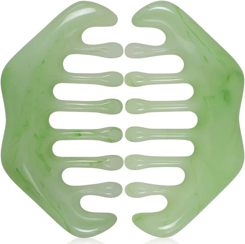 2pcs Massage Comb, Guasha Scraping Scalp Comb, Multi-Functional Handheld Head Massage Tool, Meridians Massager for Head Caring, Relaxation, Physic...
