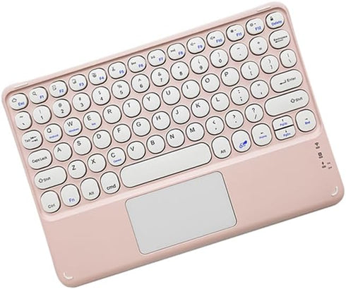 Wireless Keyboard with Touchpad,Ultra-Slim Portable Rechargeable Bluetooth Keyboard,Ipad Keyboard with Trackpad for iPad/iPad Pro and Other iOS An...