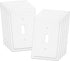 1-Gang Modern Edge Decorative Wall Plate Cover Switch Outlet Single Toggle Electrical Faceplate for Light Switches, Smart Switch, GFC, ReceptacleI...