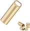 Brass Seals Bottles Keychain,Portable Waterproof Pill Case Key Chain, Mini Canister Medicine Capsule Bottle Pill Container for Outdoor Camping & T...