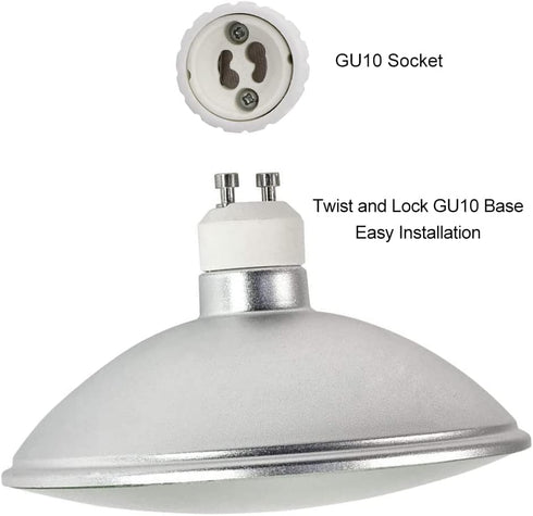 GU10 Based AR111/FR111 LED Bulb, 12W 1200LM LED Flood Light 100W Halogen Raplacement, PAR36 Reflector Bulb for Down Light Track Light, Cool White ...