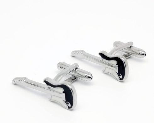 Electric Guitar Men Cufflinks for Wedding French Cuff Shirt With Gift Box Unique Funny Business Daily Shirt Cufflinks Jewelry Anniversary Present...