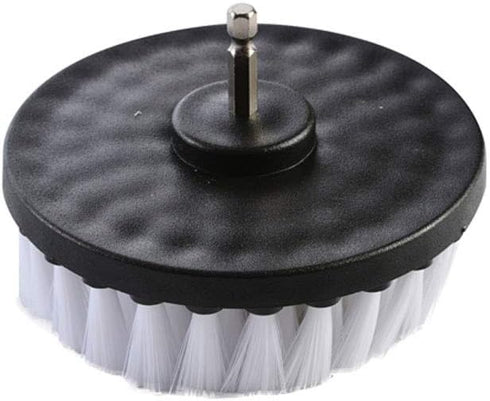 1Pcs 5" White Drill Brush Attachment for Cleaning Carpet Leather and Upholstery Kit...