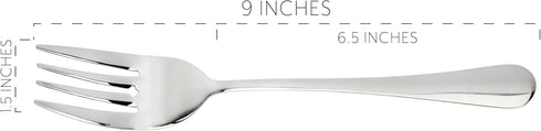 Cornucopia Brands Serving Fork (2 Pack) Set of Two (2)- Elegant Top of the Line Serving Forks, Buffet & Banquet Style Serving Forks, 9" Stainless ...
