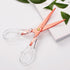 Scissors Rose-gold, Stainless Steel Blade with Acrylic Handle, All Purpose Scissor for Office, School, Home, Fabric Shears, Tijeras...