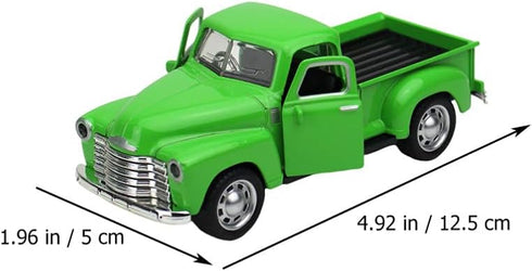 Toyvian Metal Classic Cars Model Die Cast Old Pickup Truck Figurine Alloy Vintage Collectible Toy Car Mini Car Photo Prop for Home Desk Cabinet Bo...