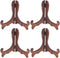 Gatuida 4 pcs Wooden Display Stand Plate Holder Easels Dish Rack Photo Frame Holder for Home, Wedding Decorations...