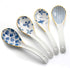 IQCWOOD Asian Soup Spoons, 6.2inch Ceramic Chinese Soup Spoons, Japanese Soup Spoon for Ramen Pho Wonton Dumpling Miso,4pcs...