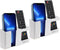 D3 Wall Mount Phone Holder, Punch-Free Wall-Mounted Mobile Phones Charging to Stand, Sticky Remote Control Storage Box Bedside Mobile Phone Rack, ...