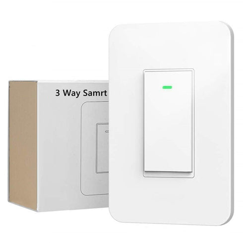 3-Way Smart Wi-Fi Wall Light Switch Work with Amazon Alexa Google Assistant, Timing Function No Hub Required (3 Way Smart Switch 1- Pack)......
