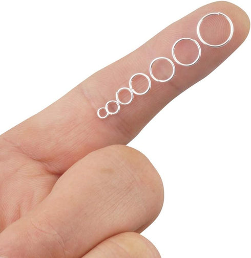 ALLinONE Mixed 7 Sizes Open Jump Rings Kit Jewelry Findings for DIY Craft Jewelry Making Repair (Silver)...