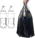 100 Count Trash Bags, jixik 4 Gallon Garbage Bags with Handlees 18''×23.6'' Unscented Trash Bag for Kitchen, Bedroom Livingroom, Bathroom (Blue)...